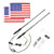Polaris Ranger 4FT RGB Spiral Whip Lights with a Free Spring Base - Kemimoto