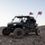 Polaris RZR 4FT Spiral Whip Light with RF Remote Control, 366 colors, 2 pcs - Kemimoto