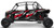 Polaris RZR XP 4 1000 / Turbo Stealth Door Graphic Black Pearl & Ride Command - Pro Armor