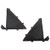 Polaris RZR 4 Pro R/Pro S/Pro XP/Turbo R Black Plastic Lower Door Inserts - Tusk