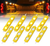 Can Am Amber 8 LED Rock Light Pods Truck Bed Lighting Kit with Switch - Xprite