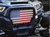Polaris RZR 1000 XP Turbo Black Steel Grille with U.S. Flag Mesh - Xprite