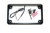 Honda Pioneer/Talon 6" Rear 6-LED Lighted License Plate w/ Black Frame - XTC Power