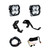 2015-2020 Ford F-150 / F-150 Raptor Squadron 2.0 Pro A-pillar Light Kit - Baja Designs