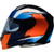 Z1r - Helmet Solaris 2.0 Velocity Bk/bl/or 3x -