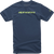 Alpinestars - Linear Wordmark T-Shirt - Navy/Lime - Medium - Linear Wordmark T-Shirt - 1212-720207036M