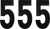 Factory Effex - FX Number 5 - Black - 6" - Standard Numbers - 20121