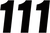 Factory Effex - FX Factory Number 1 - Black - 4" - Number Stickers - 08-90001