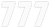 Factory Effex - FX Factory Number 7 - White - 6" - Number Stickers - 08-90057