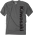 Factory Effex - Kawasaki Vertical T-Shirt - Charcoal Gray - XL - Kawasaki Vertical T-Shirt - 24-87106
