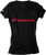 Factory Effex - Women's Honda V-Neck T-Shirt - Black - Small - Women's Honda V-Neck T-Shirt - 16-88340