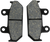 Ebc - Organic Brake Pads - Triumph - FA214 - Organic Base "FA" Brake Pads - FA214