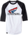 Factory Effex - Vintage Honda Baseball T-Shirt - White/Black - Large - Vintage Honda Baseball T-Shirt - 17-87334