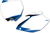 Factory Effex - Graphic Number Plates - White/Blue - YZ - Pre-Cut Graphic Number Plate Kit - 12-64226
