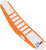 D'cor Visuals - Seat Cover - Orange/White - SX '18-'22 - Seat Cover - 30-30-304