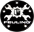 Feuling Oil Pump Corp. - Point Cover - 5 Hole - Black - Gear Cross Logo Points Cover - 9124