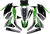 D'cor Visuals - Graphic Kit - Kawasaki - Complete Graphics Kit  Cor 9 - 20-20-233