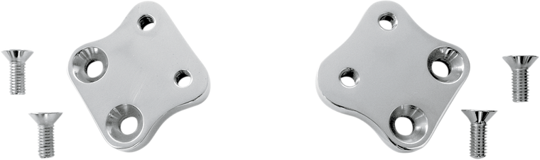 Accutronix - Kick Back Plate - Chrome - FXD - Kick-Back Adapter Plates - FCKB102-C
