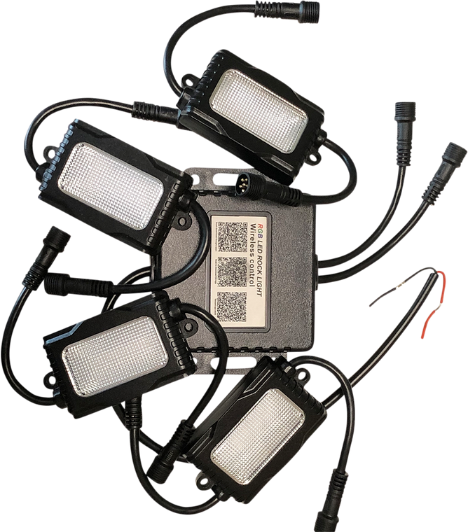Brite-lites - LED Rock Light Kit - LED Rock Light kit 2.0- RGB and Bluetooth - BL-RGBROCK2.4