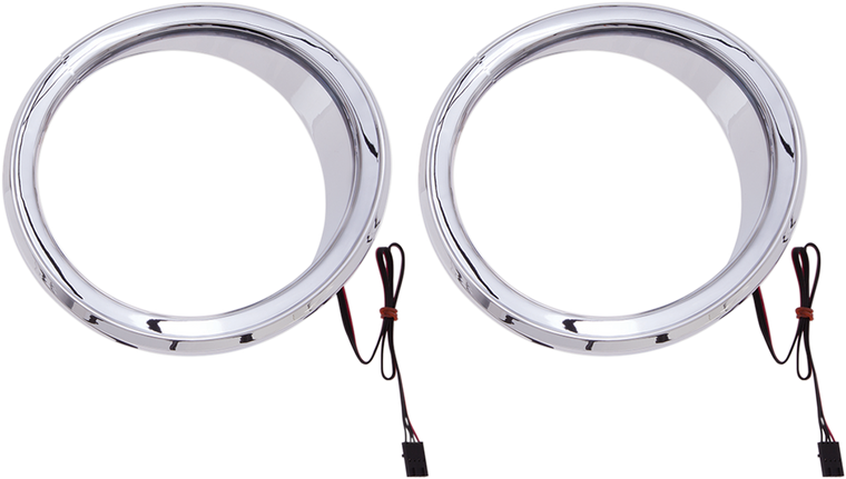 Ciro - Front Speaker LED Accent - Chrome - Shock & Awe Multi-color LED Speaker Accents - 42100