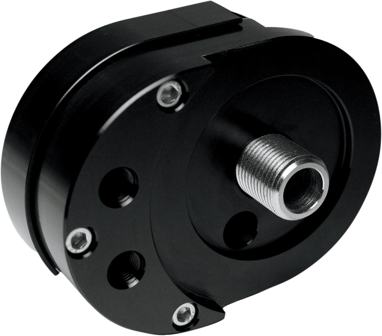 Feuling Oil Pump Corp. - Offset Oil Filter Mount - Black - Offset Oil Filter Mount - 2022