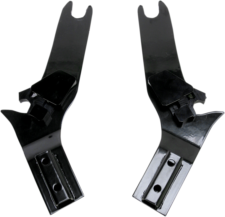 Cycle Visions - D-Tach Side Plates - FLH - Black - D-Tach Sissy Bar Side Plates - CV-8085B