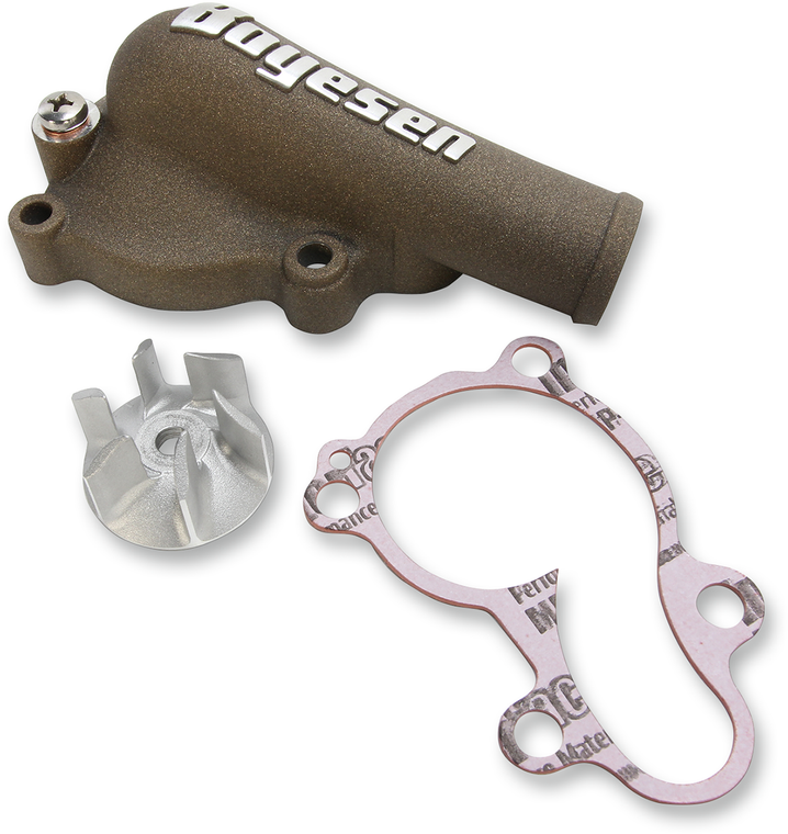 Boyesen - Impeller/Waterpump Cover - Magnesium - Supercooler Water Pump Cover and Impeller Kit - WPK-18AM