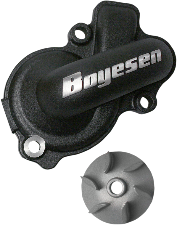 Boyesen - Impeller/Waterpump Cover - Black - Supercooler Water Pump Cover and Impeller Kit - WPK-45B