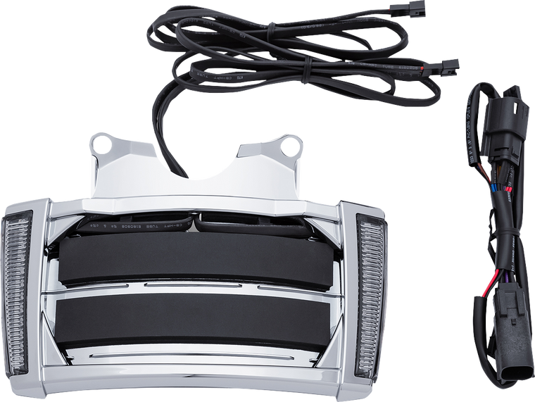 Ciro - License Plate Frame - Chrome - Smoke - LED Lighted License Plate Frame - 40301