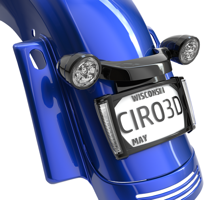 Ciro - License Plate Frame - Black - Smoke - LED Lighted License Plate Frame - 40303