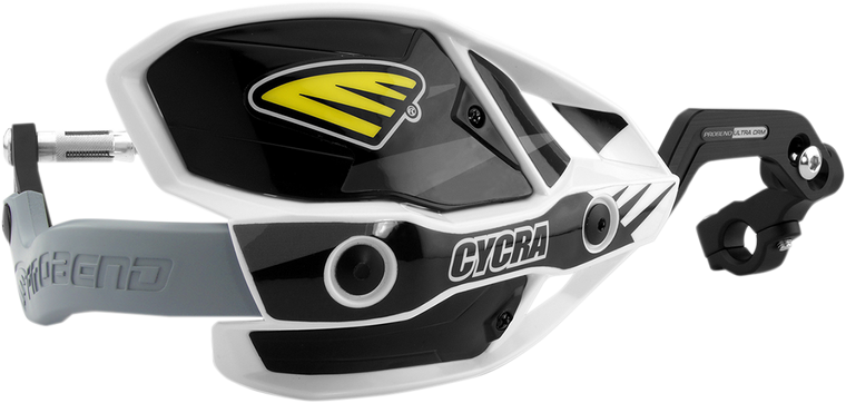 Cycra - Handguards - Ultra - White/Black - 7/8" Ultra Probend CRM Wrap Around Handguards - 1CYC-7407-12X