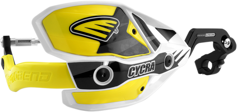 Cycra - Handguards - Ultra - White/Yellow - 7/8" Ultra Probend CRM Wrap Around Handguards - 1CYC-7407-55X