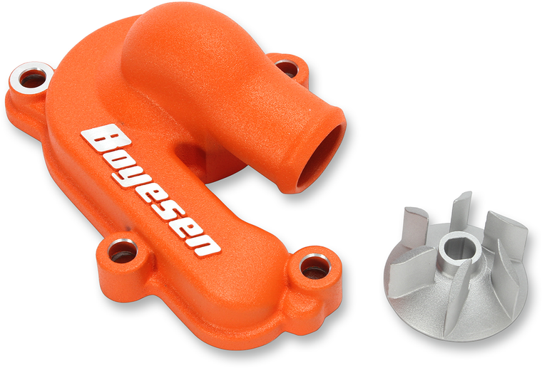 Boyesen - Impeller/Waterpump Cover - Orange - Supercooler Water Pump Cover and Impeller Kit - WPK-44AO