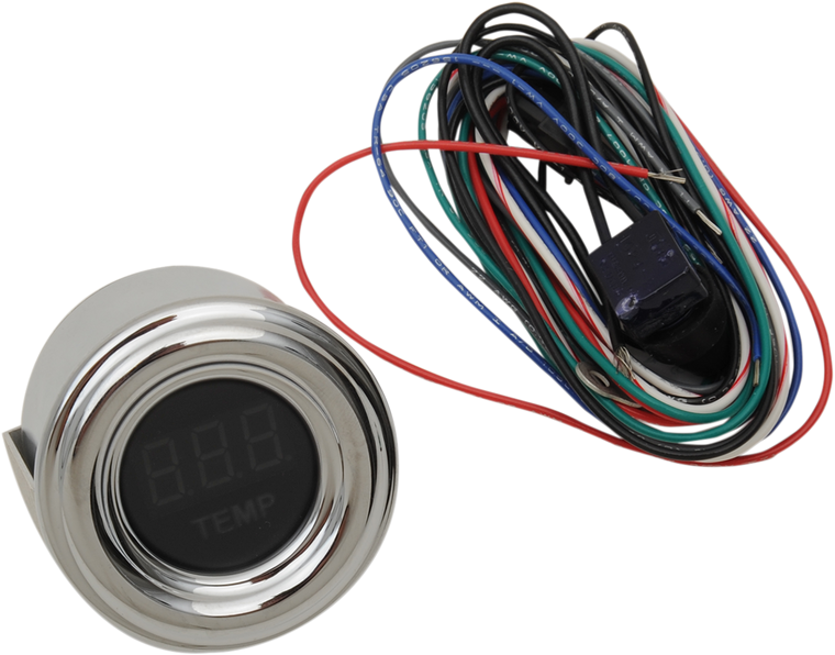 Dakota Digital - 1-7/8" MPH 4000 Series Oil Temperature Gauge - Red Display - 4000 Series Mini Gauge  Digital Oil/Temperature Gauge - MCL-4073RX