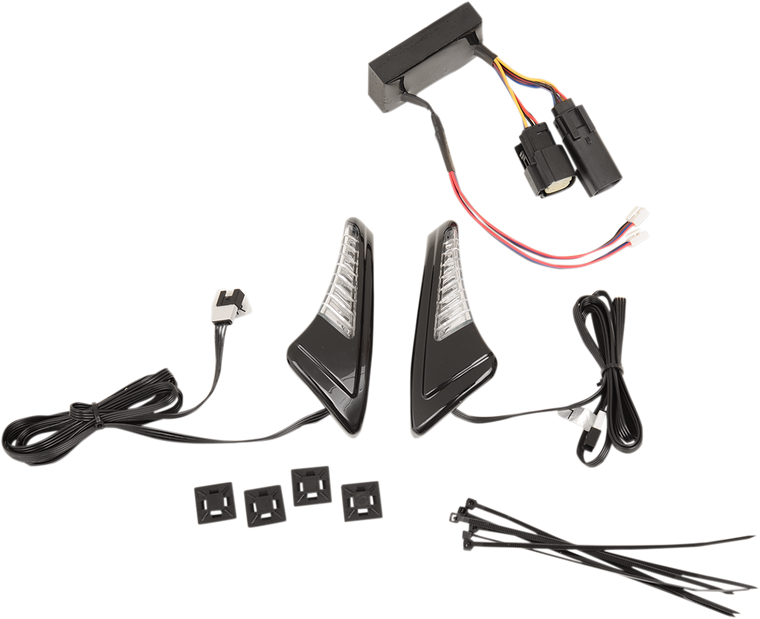 Ciro - Light Kit for Tour-Pak - Snakeyes - Chrome - Snake Eyes Light Kit with Controller for Tour-Pak - 40017 Ciro - Light Kit for Tour-Pak - Snakeyes - Chrome - Snake Eyes Light Kit with Controller for Tour-Pak - 40017