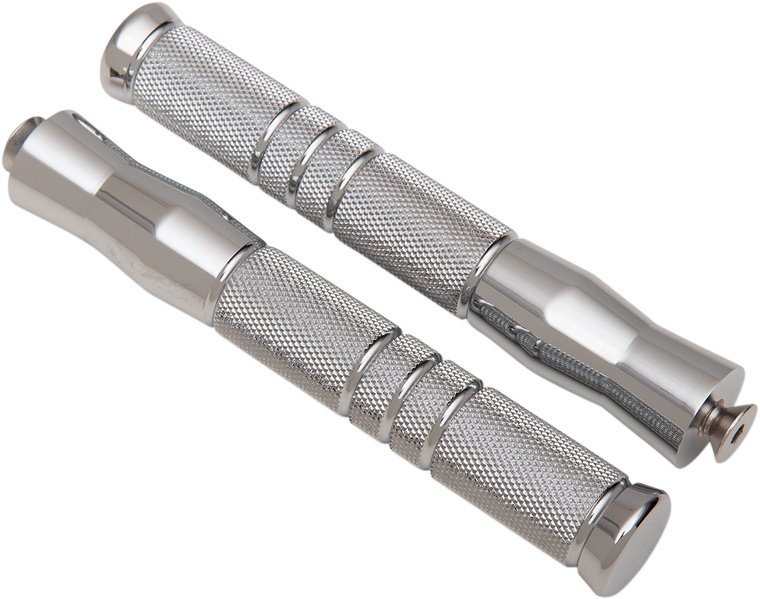 Accutronix - Knurled Footpegs - Rigid Mount - Front - Footpegs - PF121-KGC