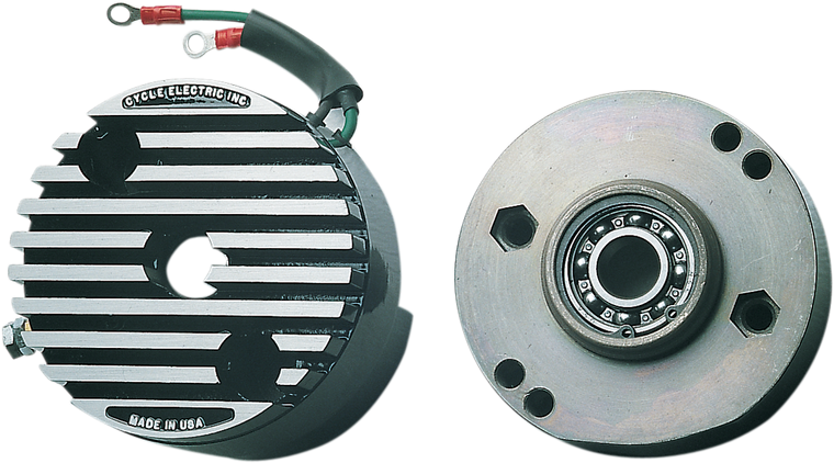 Cycle Electric Inc - 12 V Low Output Regulator - 12V Low Output Generator-Mounted Regulator with Updated End Plate (4-Hole) - CE-540L