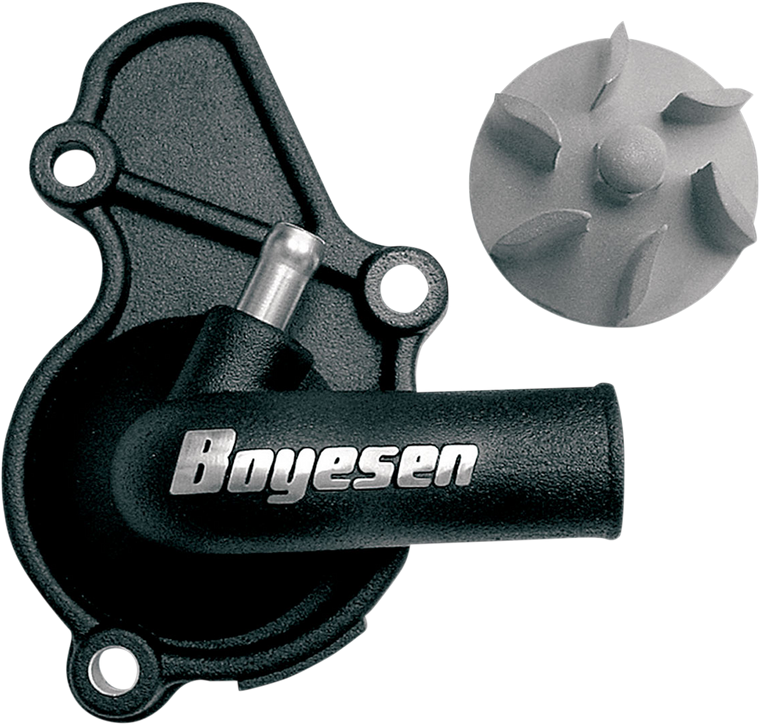 Boyesen - Impeller/Waterpump Cover - Black - Supercooler Water Pump Cover and Impeller Kit - WPK-26B