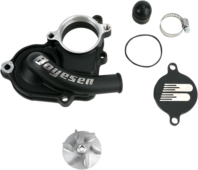 Boyesen - Impeller/Waterpump Cover - Black - Supercooler Water Pump Cover and Impeller Kit - WPK-26AB