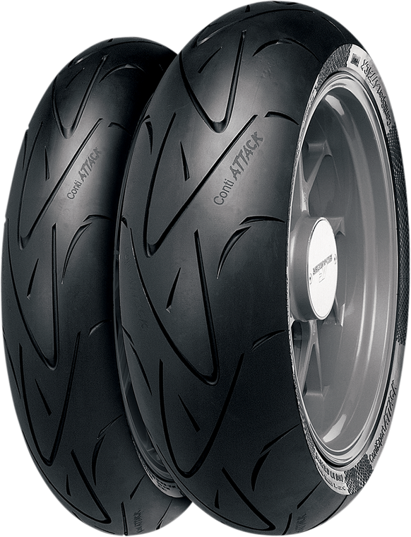 Continental - Tire - ContiSportAttack - Rear - 190/55ZR17 - (75W) - ContiSportAttack Tire  Rear - 2443950000