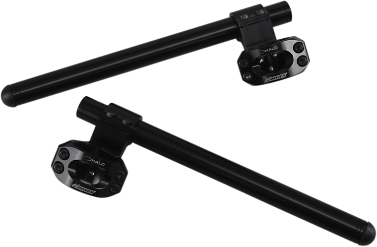 Driven Racing - Handlebar - Clip-On - Halo - Riser - 41 mm - Black - Halo Clip-On Handlebar - DHCLOR41BK