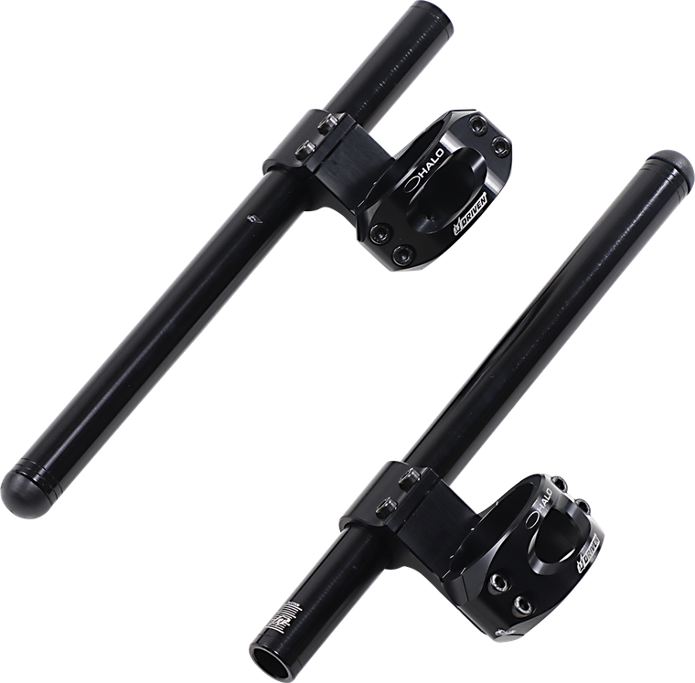 Driven Racing - Handlebar - Clip-On - Halo - Riser - 47 mm - Black - Halo Clip-On Handlebar - DHCLOR-47BK