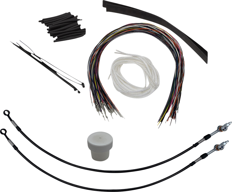 Fat Baggers Inc. - Installation Kit - Hydraulic Clutch - 16" - Black - EZ Install Handlebar Kit - 109716-B