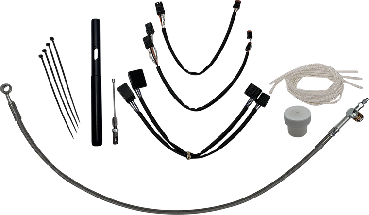 Fat Baggers Inc. - Installation Kit - 14" - Chrome - EZ Install Handlebar Kit - 109514