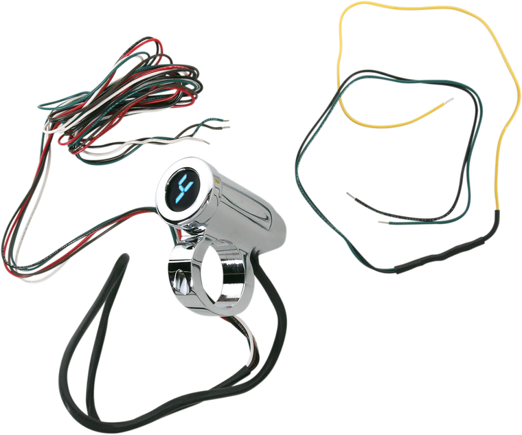 Dakota Digital - 1.25" Auto Programming Gear Indicator - Chrome - Blue Display - Auto Programming Gear Indicator - PGR-1125