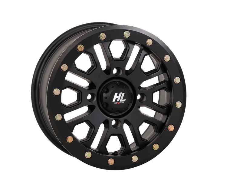 High Lifter - Wheel - HL23 Beadlock - Front/Rear - Matte Black - 14x7 - 4/137 - 5+2 (+38 mm) - HL23 Beadlock Wheel - 14HL23-1437