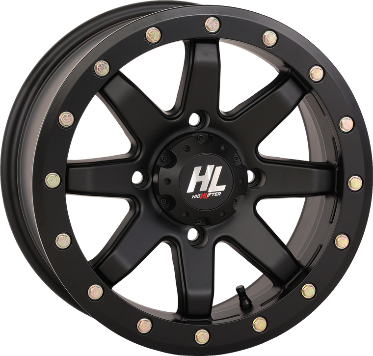 High Lifter - Wheel - HL9 Beadlock - Front/Rear - Matte Black - 15x7 - 4/156 - 6+1 (+50 mm) - HL9 Beadlock Wheel - 15HL09-1457