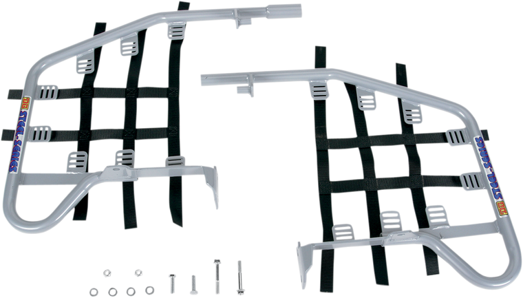 Dg Performance - Nerf Bars - TRX450R - Silver/Black - Steel Nerf Bars - 54-2450