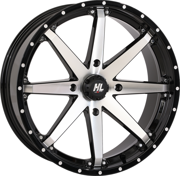 High Lifter - Wheel - HL10 - Front/Rear - Gloss Black w/Machined - 20x7 - 4/137 - 4+3 (+10 mm) - HL10 Wheel - 20HL10-1137