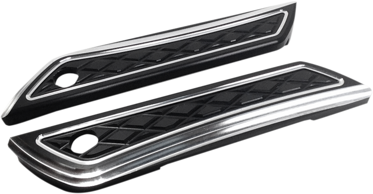 Eddie Trotta Designs - Saddlebag Hinge Covers - Black - Saddlebag Hinge Covers - TC-983B